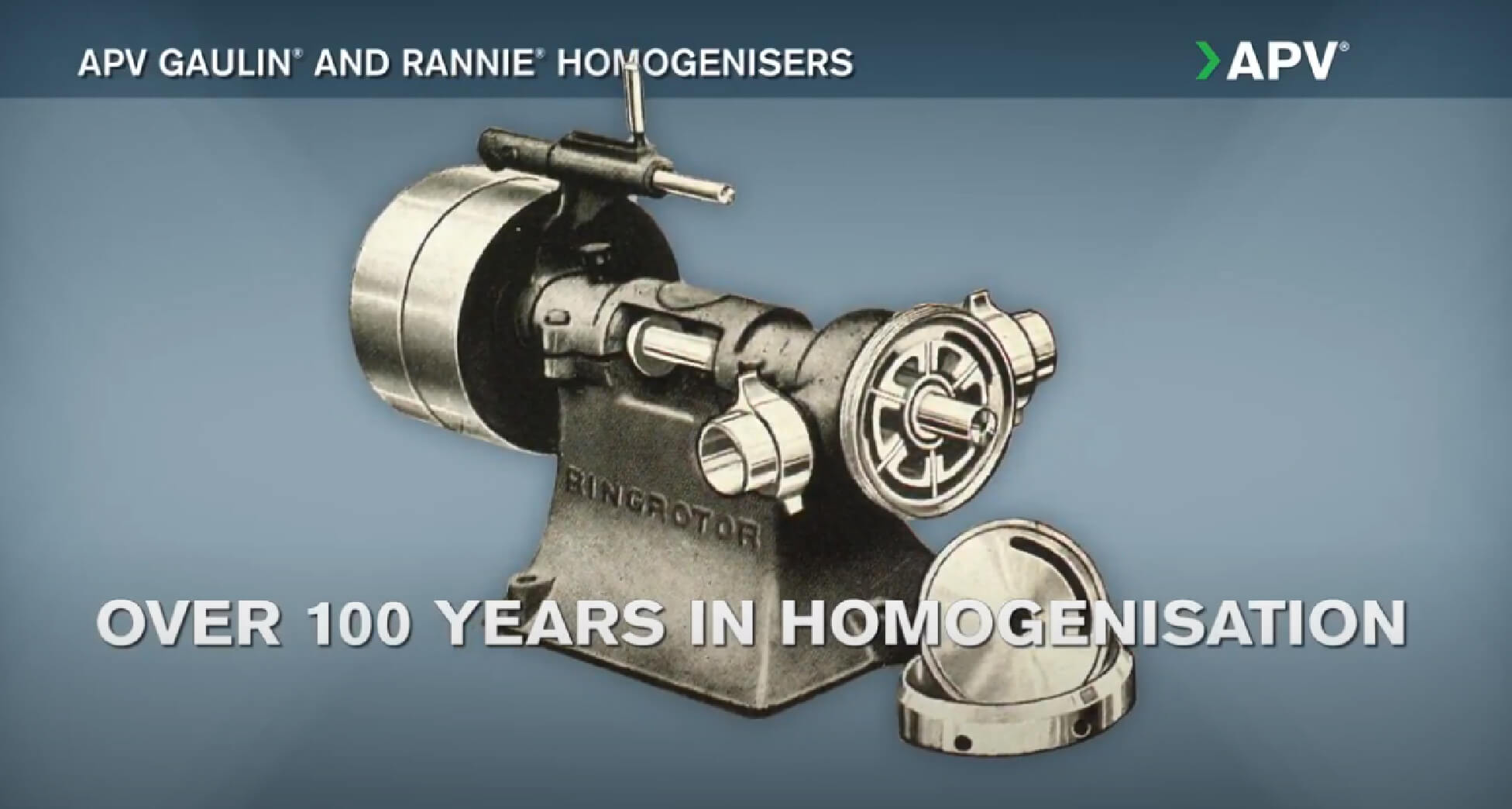 SPX FLOW - APV - Animación del homogeneizador de Rannie y Gaulin
